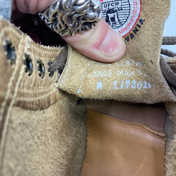 WALK OVER VINTAGE COLLECTION U.S.A.brown lace up women monkey boots sz 6 M - Picture 6 of 6